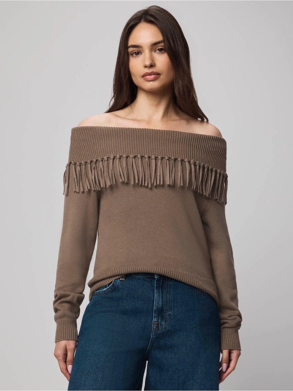 Splendid Simone Fringe Sweater